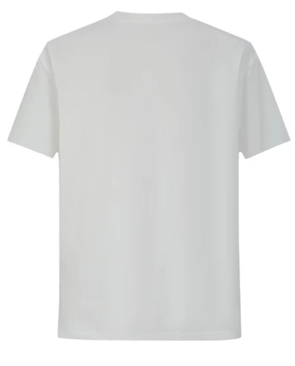 CAMISETA 36027 ESTAMPADA BLANCA PARA HOMBRE