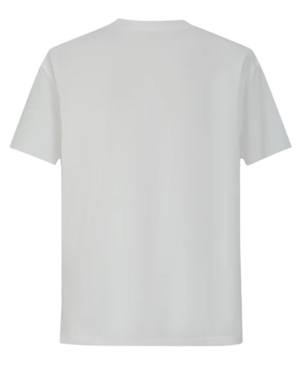 CAMISETA 36031 ESTAMPADA BLANCA PARA HOMBRE