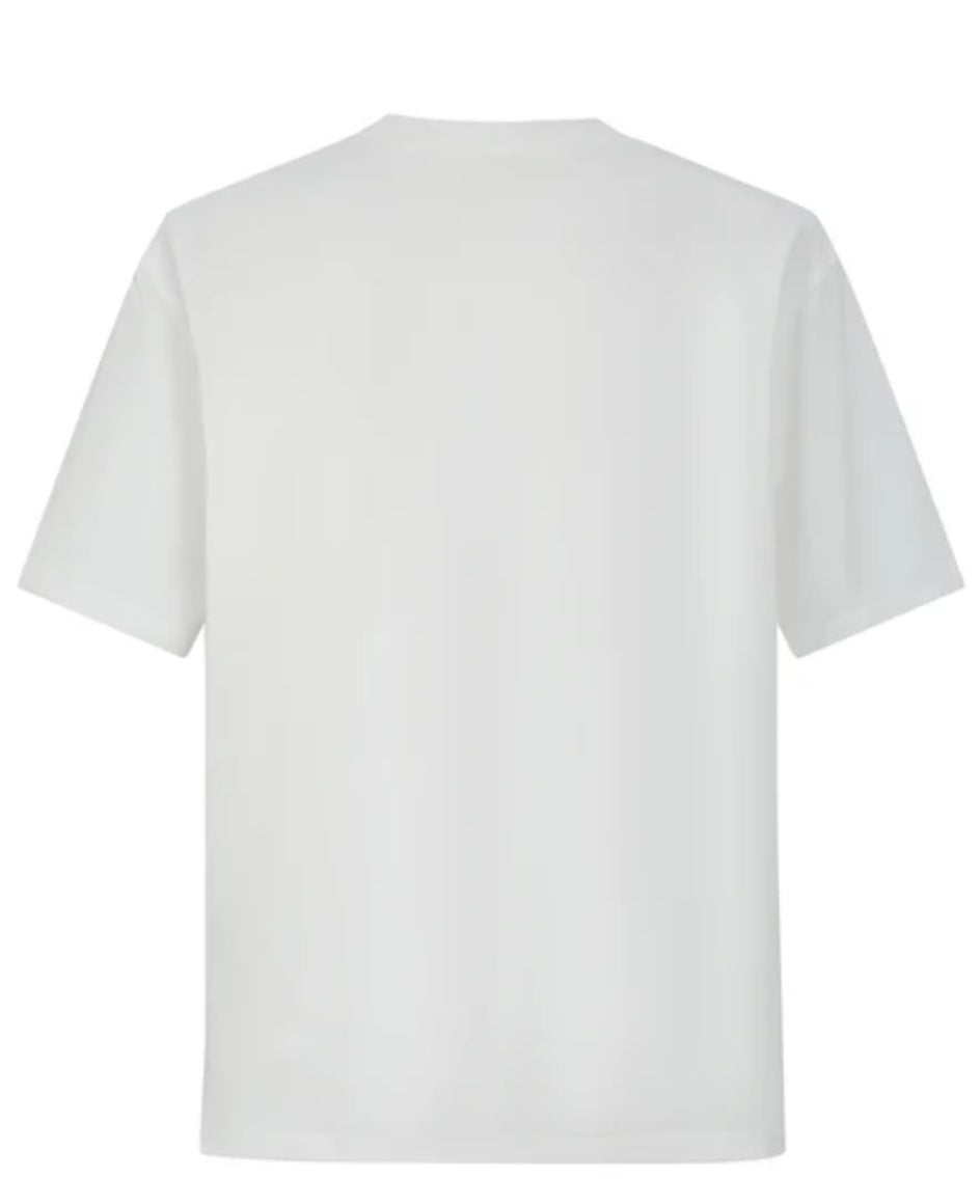 CAMISETA 36016 ESTAMPADA BLANCA PARA HOMBRE