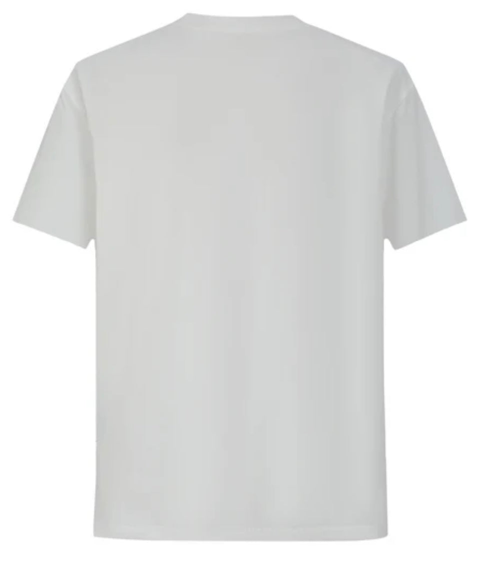 CAMISETA 36028 ESTAMPADA BLANCA PARA HOMBRE